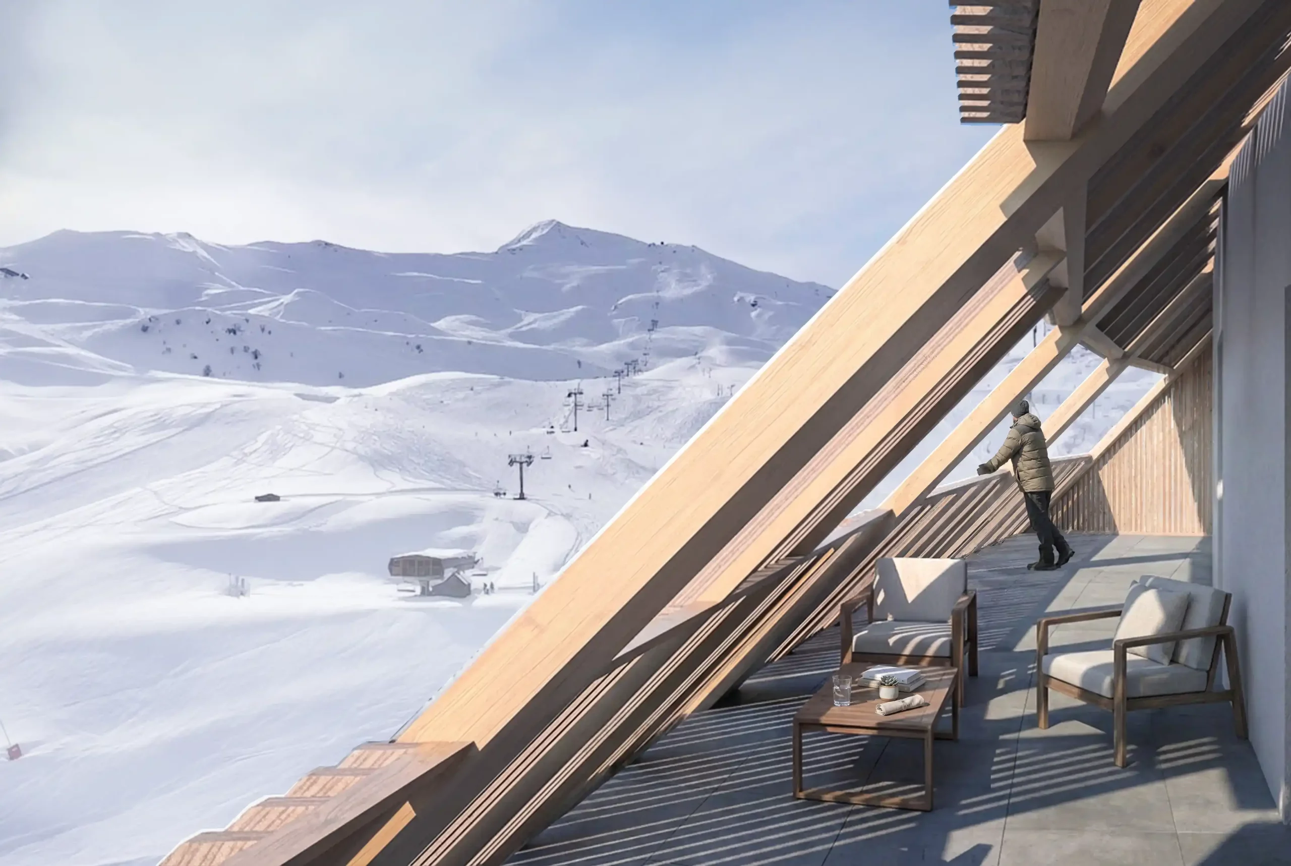 chalet piau engaly vue pistes